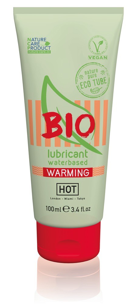 Смазка веганская с согревающим эффектом Hot Bio lubricant Warming на водной основе 100 мл - зображення 1