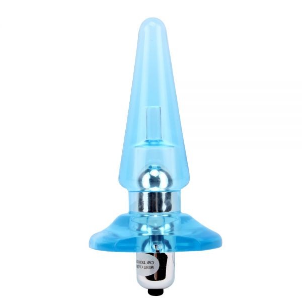 Анальный плаг NICOLE'S Vibra Plug, Blue - зображення 1