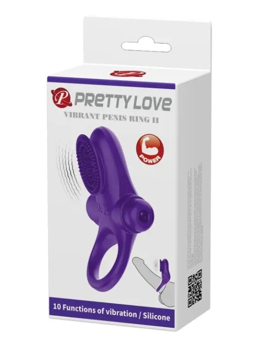 Кольцо эрекционное серии Pretty Love " Vibrant penis ring II " - зображення 1