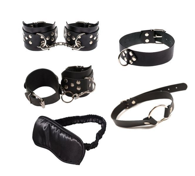 Набор Exxtreme Sex BDSM Leather Set, Black - зображення 1