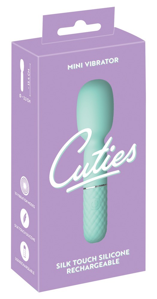 Бархатистый силиконовый мини-вибратор с 10 универсальными режимами Cuties - зображення 1