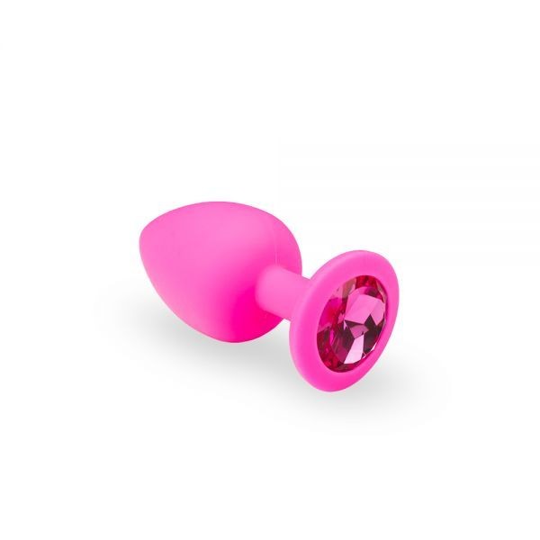Анальная пробка Soft Silicone Pink Silicone Pink-Rhodolite, M - зображення 1