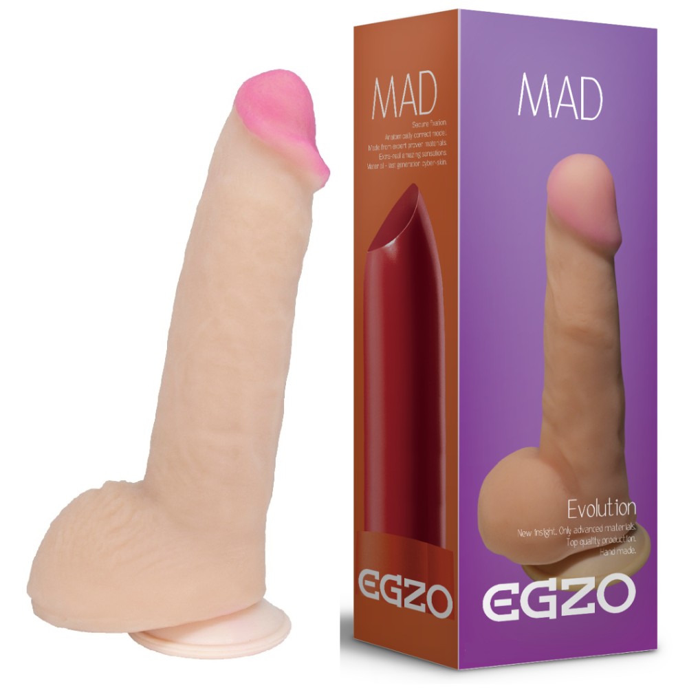 Фаллоимитатор EGZO DS009 ( 20,5 см х 5 см ) - зображення 1