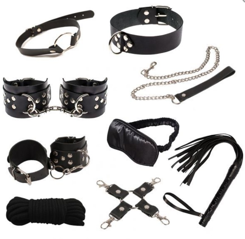 Набор Exxtreme Sex BDSM Leather Set Max, Black кожа - зображення 1