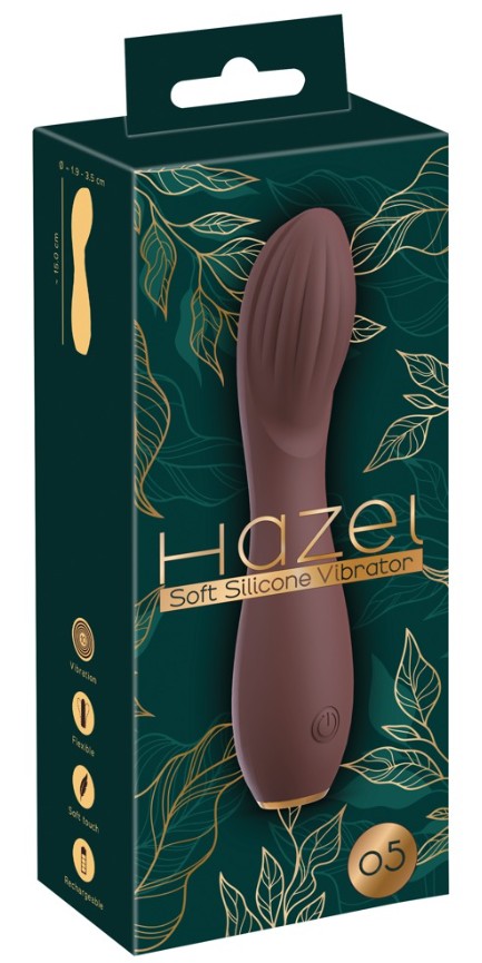 Вибратор с изогнутой головкой и 10 режимами вибрации Hazel 05 - зображення 1
