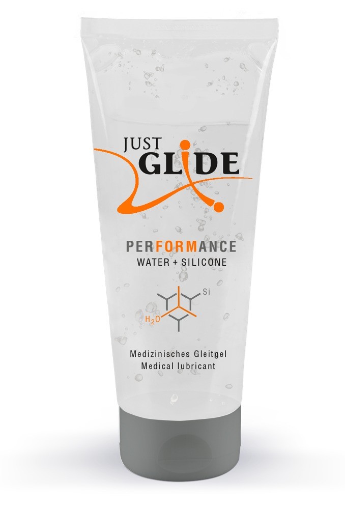 Лубрикант водно-силиконовый Just Glide Performance 200 мл (веганская) - зображення 1