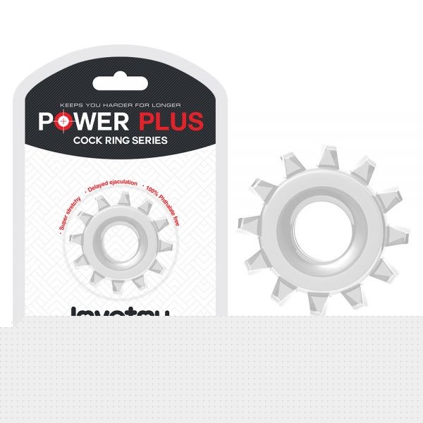 Эластичное эрекционное кольцо POWER PLUS Cockring без вибрации - зображення 1