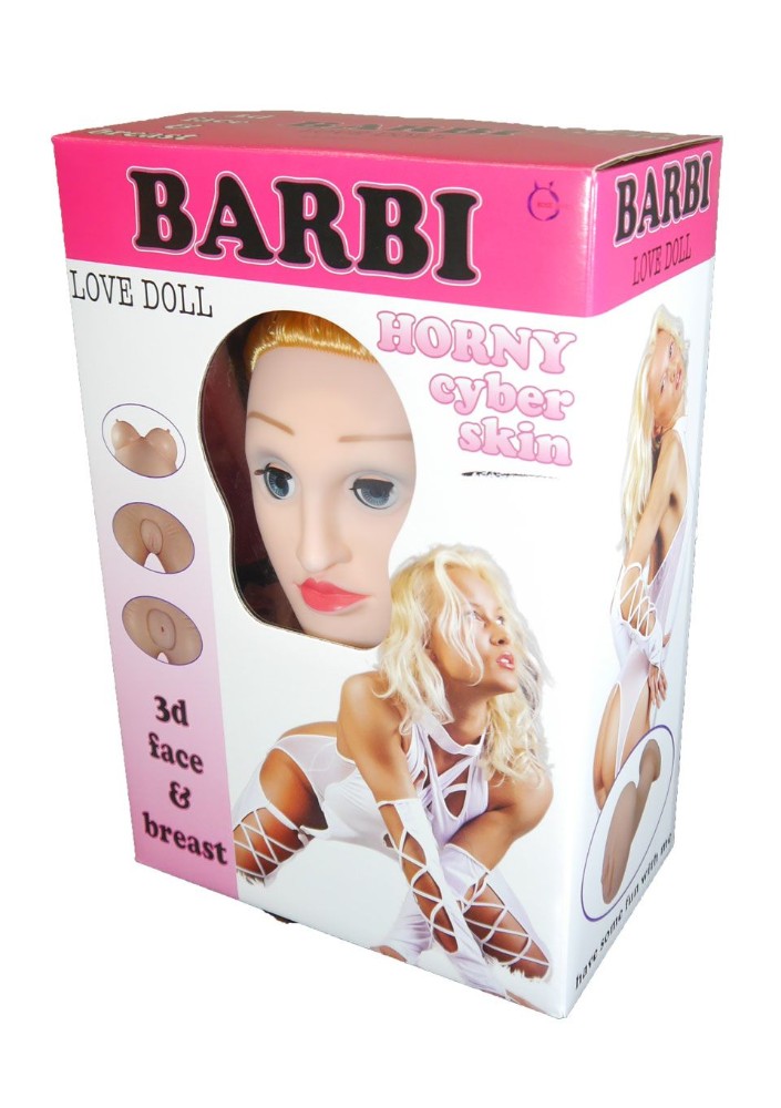 Надувная кукла " BARBI- 3D " с вставкой из киберкожи и вибростимуляцией - зображення 1