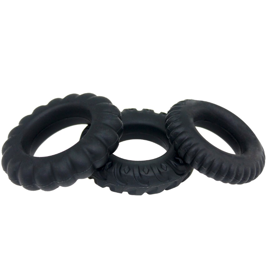 Набор эрекционных колец Cuddle Black Set 2 цвет черный - зображення 1