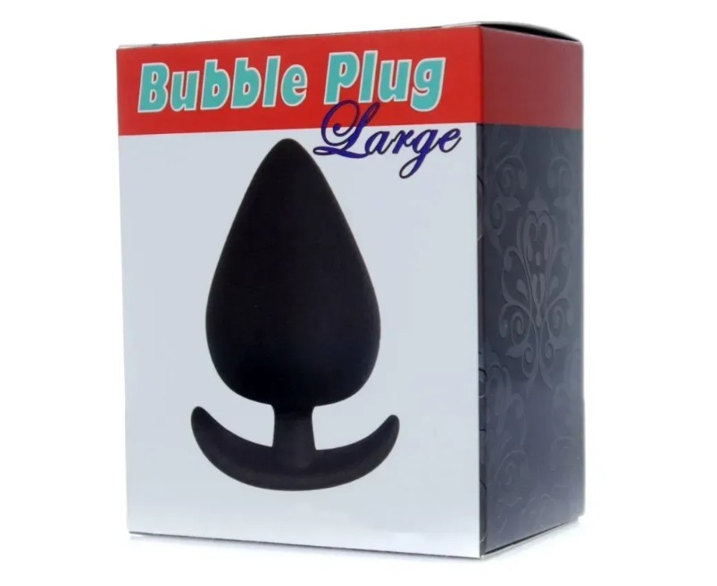 Анальный плаг Boss Series - Bubble Plug Large Black, BS6700059 - зображення 1