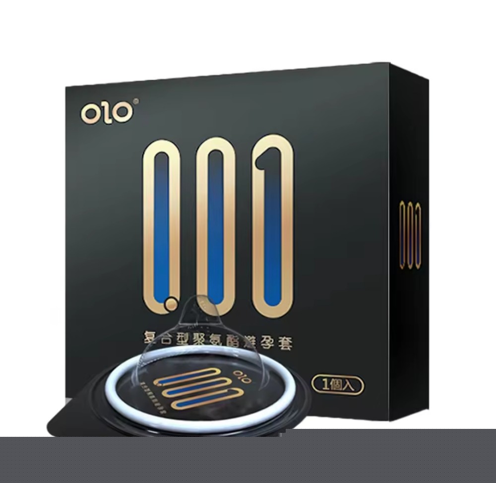 Сверхтонкие презервативы OLO 001 полиуретановые (не содержащие латекс), 1 презерватив в упаковке - зображення 1