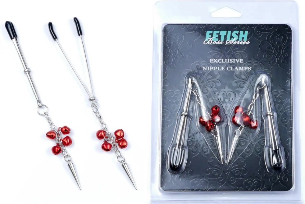 Зажимы для сосков Fetish Boss Series - №4 Exclusive Nipple Clamps - зображення 1