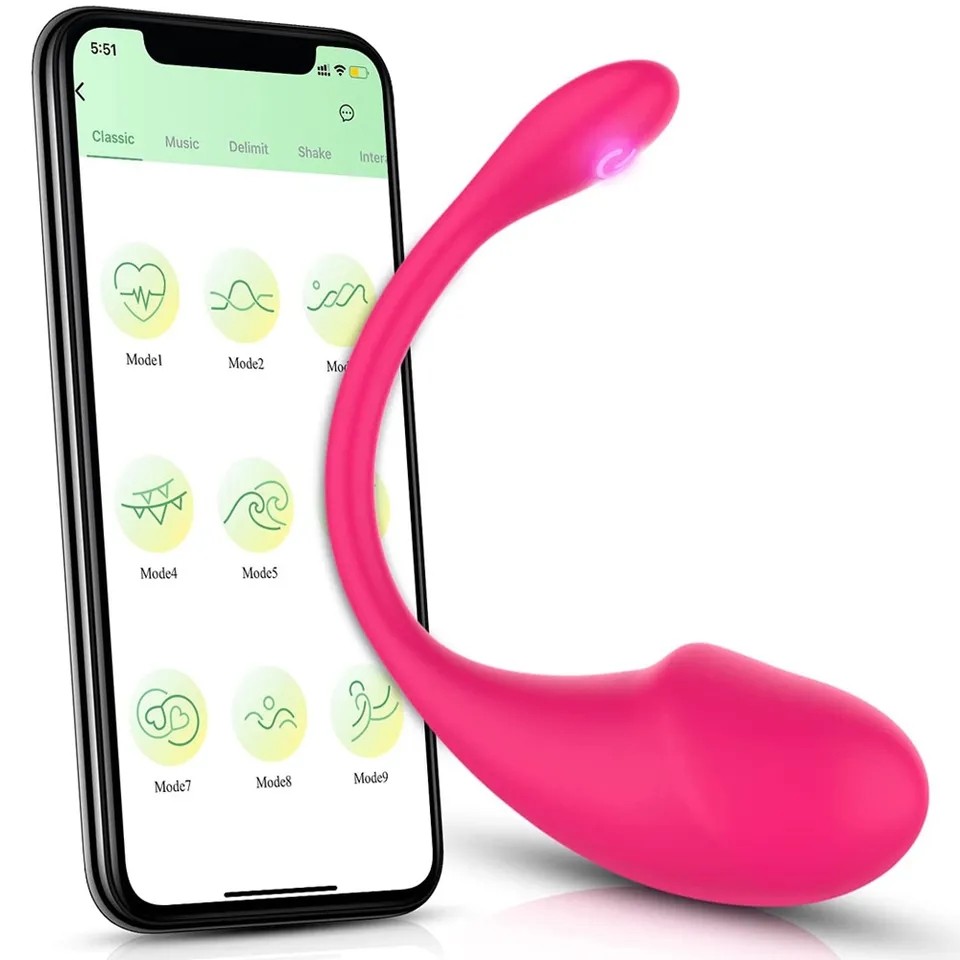 Вагинальное виброяйцо "Egg Vibrator", смарт управление, цвет розовый, 9 режимов вибрации - зображення 1