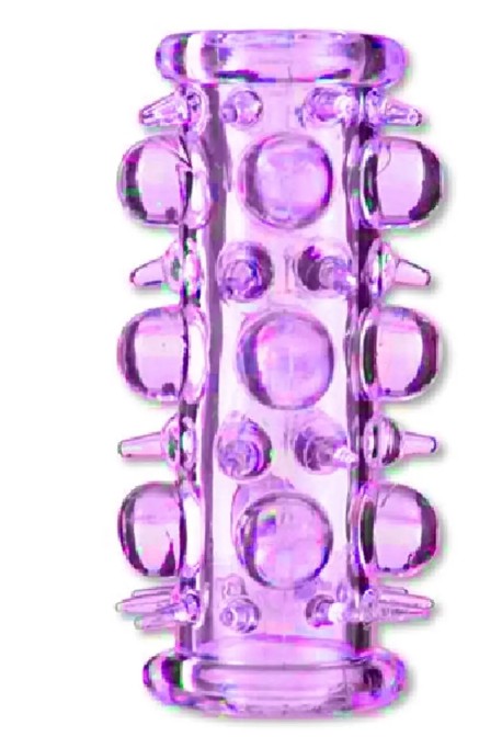 Насадка стимулирующая BOSS Stretchy Sleeve Purple - зображення 1