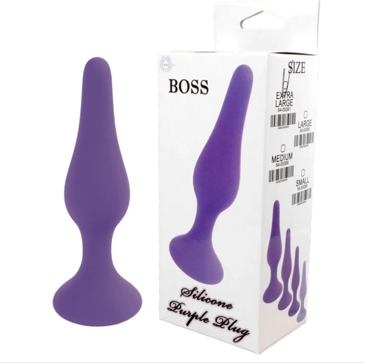 Анальный плаг Silicone Plug Purple - Extra Large - зображення 1