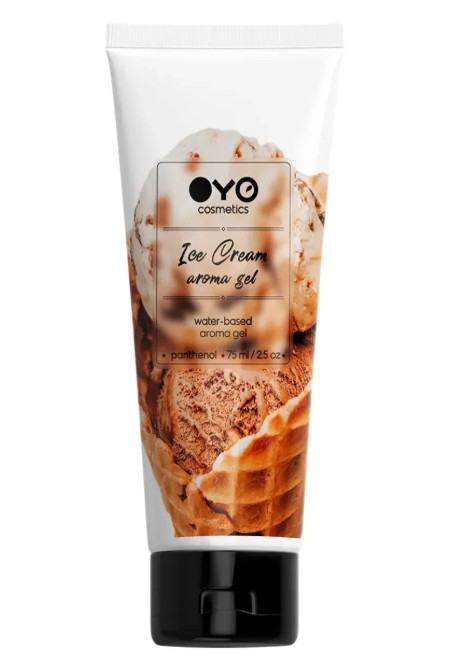 Универсальный ароматизированный увлажняюший гель-лубрикант OYO - Ice Cream aroma gel, 75 ml - зображення 1