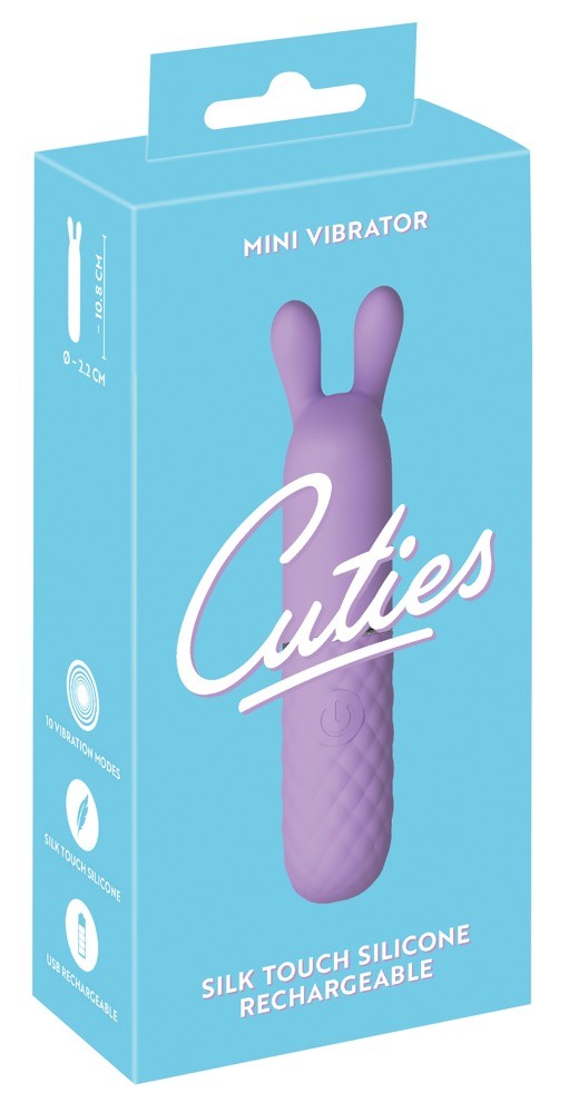 Мини-клиторальный вибратор c мягкими виброушками Cuties - зображення 1