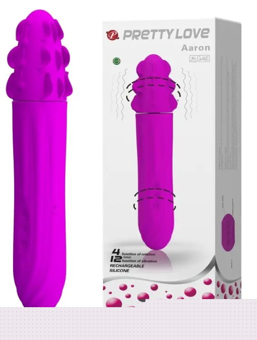 Вибратор Pretty Love - Aaron 4 функции ротации и 12 режимов вибрации - зображення 1