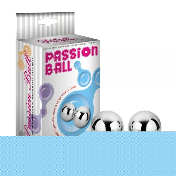 Металлические вагинальные шарики Passion Dual Balls 20mm - зображення 1
