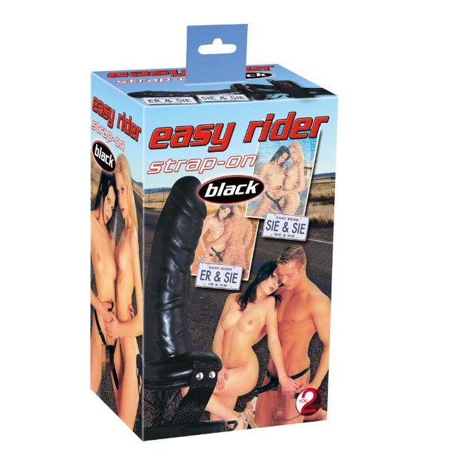 Фаллопротез поясной с вибрацией EASY RIDER L170 мм - зображення 1