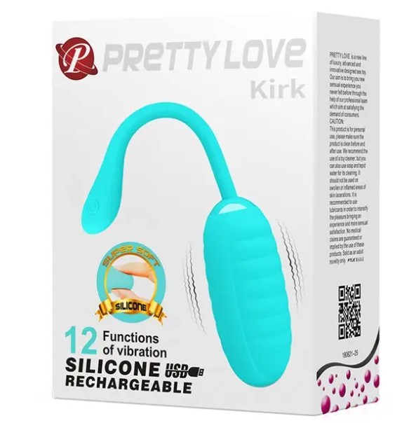 Виброяйцо серии Pretty Love - Kirk с 12 различными функциями вибрации - зображення 1