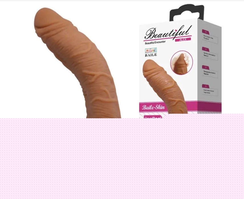 Фаллоимитатор на присоске Baile Beautiful ALEX 10.6'' Brown - зображення 1
