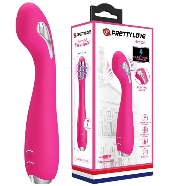 Вибратор Pretty Love HECTOR G-SPOT VIBRATOR с электростимуляцией 7 режимов вибрации и 5 электростиму - зображення 1