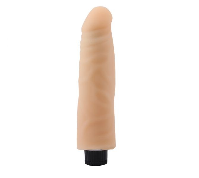 Вибромассажер 7.5" Vibrating Cock No.04, Flesh - зображення 1