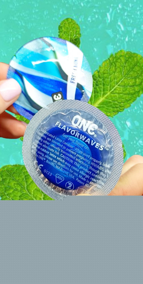 Презервативы ONE Fresh Mint (ароматизированные)(по 1 шт)(упаковка может отличаться цветом и рисунком - зображення 1