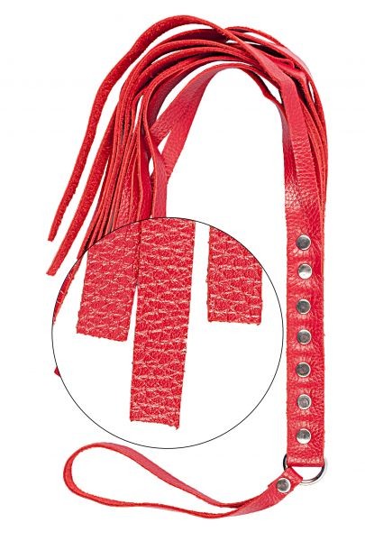 Флогер S&M Fancy Leather Floger, Red - зображення 1