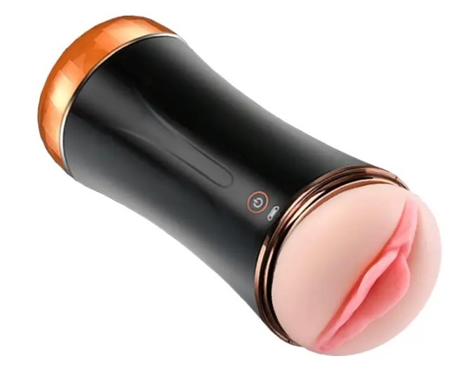 Мастурбатор с двумя входами и вибростимуляцией BOSS Vibrating Masturbation Cup USB 10 function + Interactive Function - зображення 1