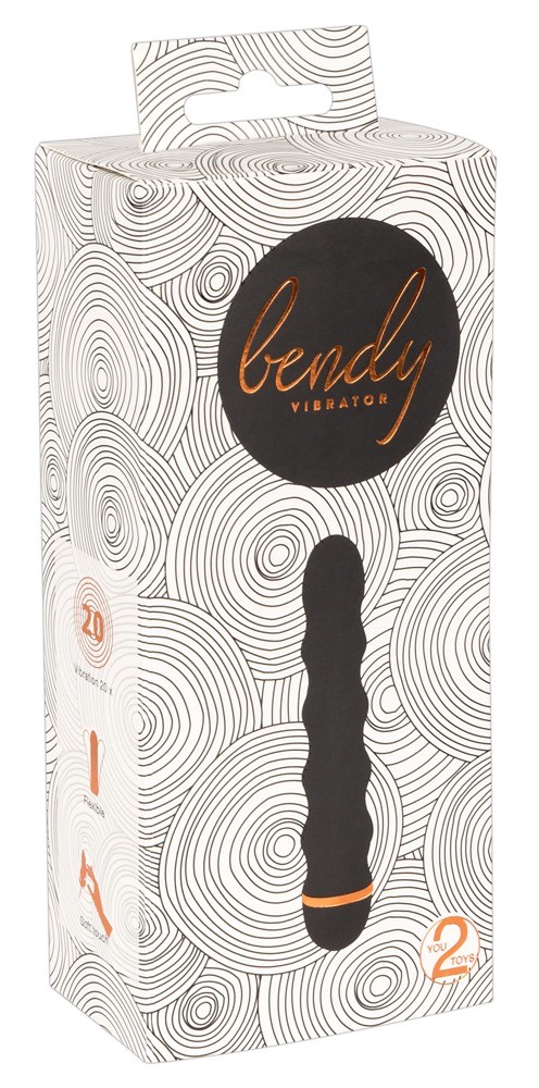 Вибратор со стимулирующим рельефом Bendy Wavy Vibrator 20 режимами вибрации - зображення 1