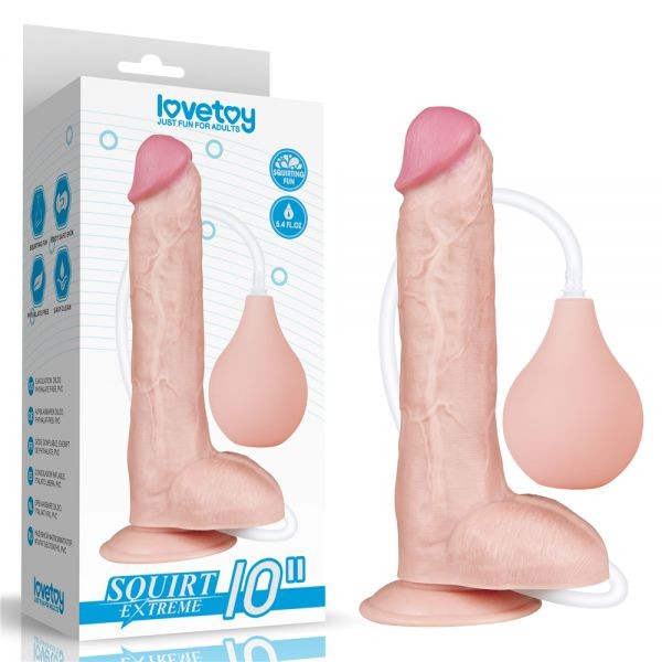 Фаллоимимтатор с функцией семяизвержения 10'' Squirting Dildo - зображення 1