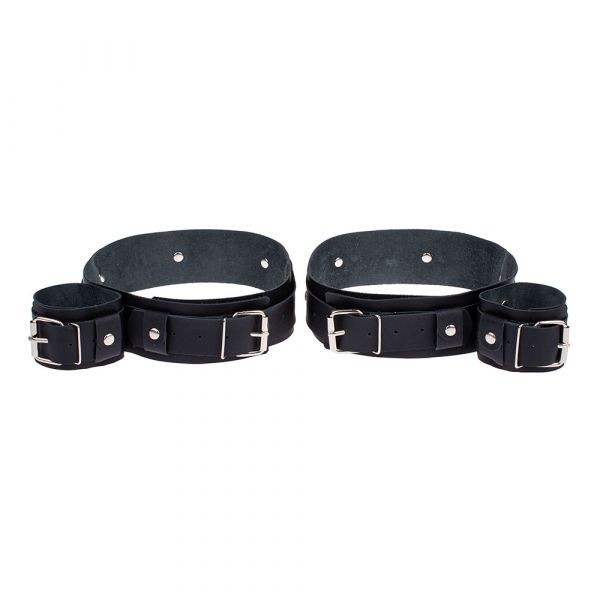 Фиксатор для запястий и бедер Fixation Me Thigh, Smooth Black - зображення 1