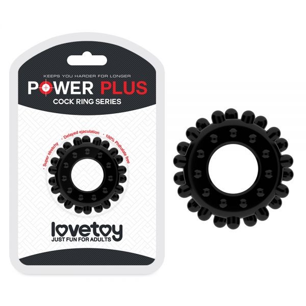 Эрекционное кольцо для усиленной стимуляции POWER PLUS Cockring без вибрации - зображення 1