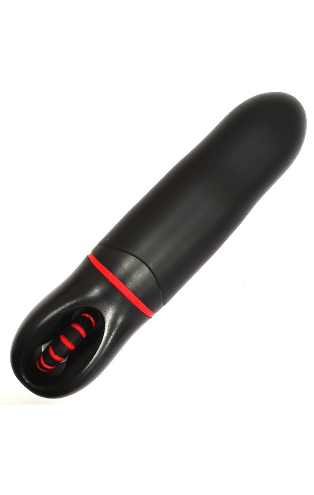 Классический вибратор с гладкой поверхностью AMOR VIBRATOR REAL MEDIUM Black (Приложение НЕ Функционирует!) - зображення 1