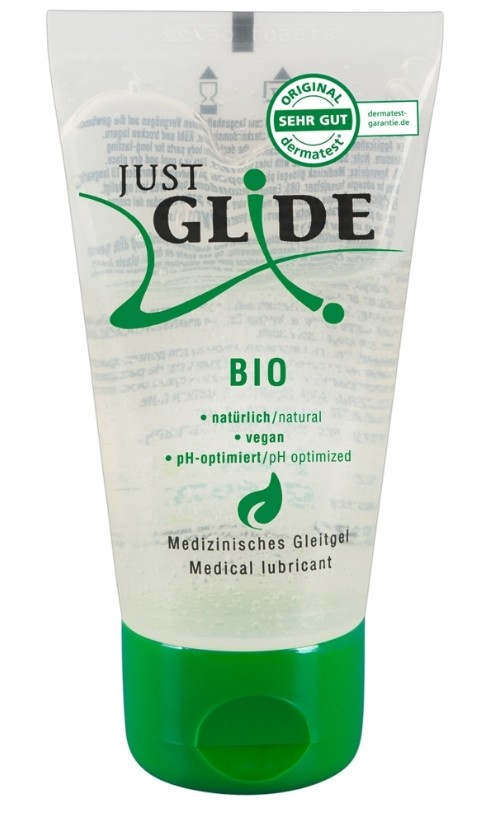 Органическая смазка на водной основе Just Glide Bio 50 мл (веганская) - зображення 1