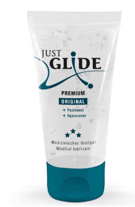 Лубрикант с гиалуроновой кислотой и пантенолом Just Glide Premium 200 мл (веганская) - зображення 1